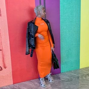 Milano Di Rouge Orange Loni dress XS